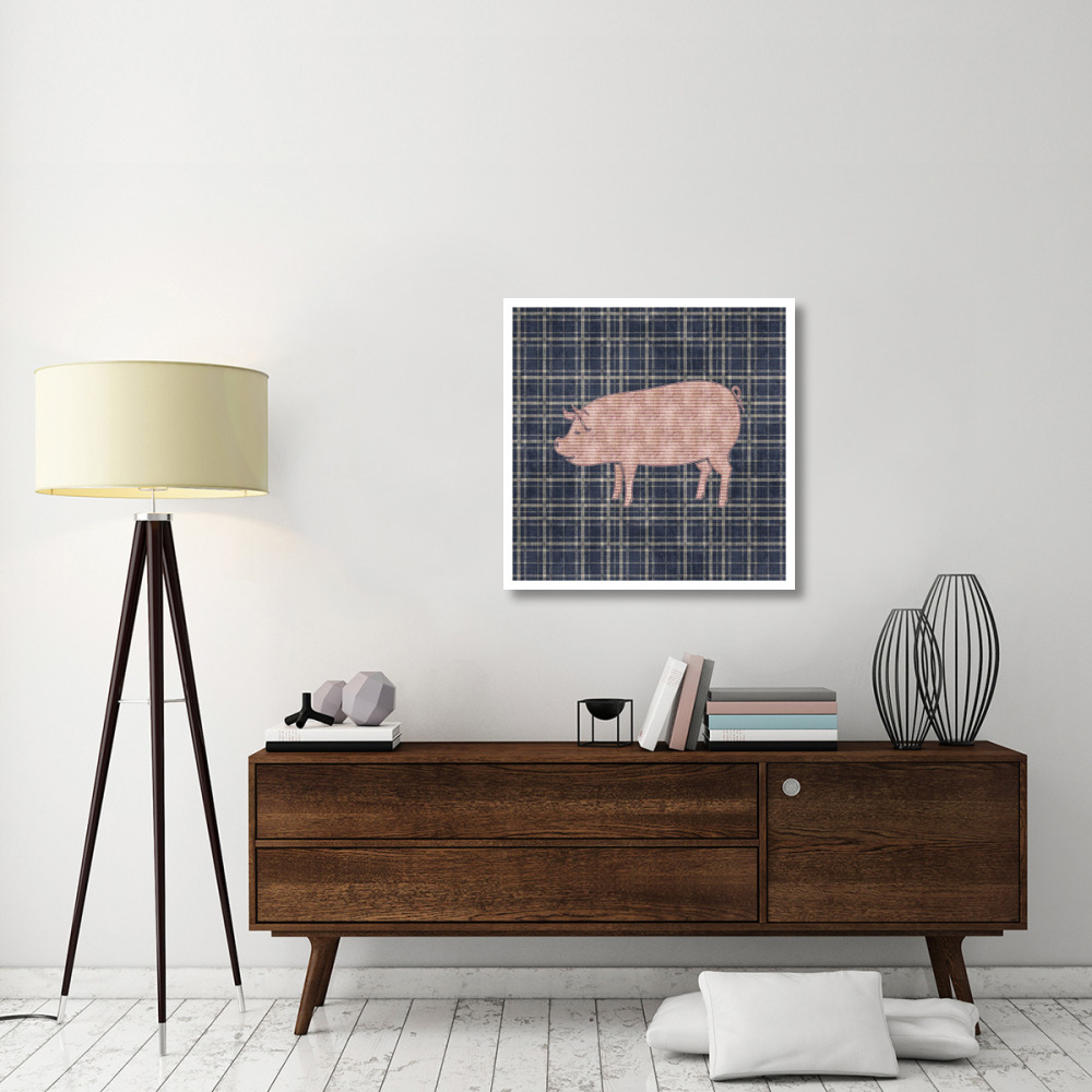Country Style Pig-Paper Art-32&quotx32"