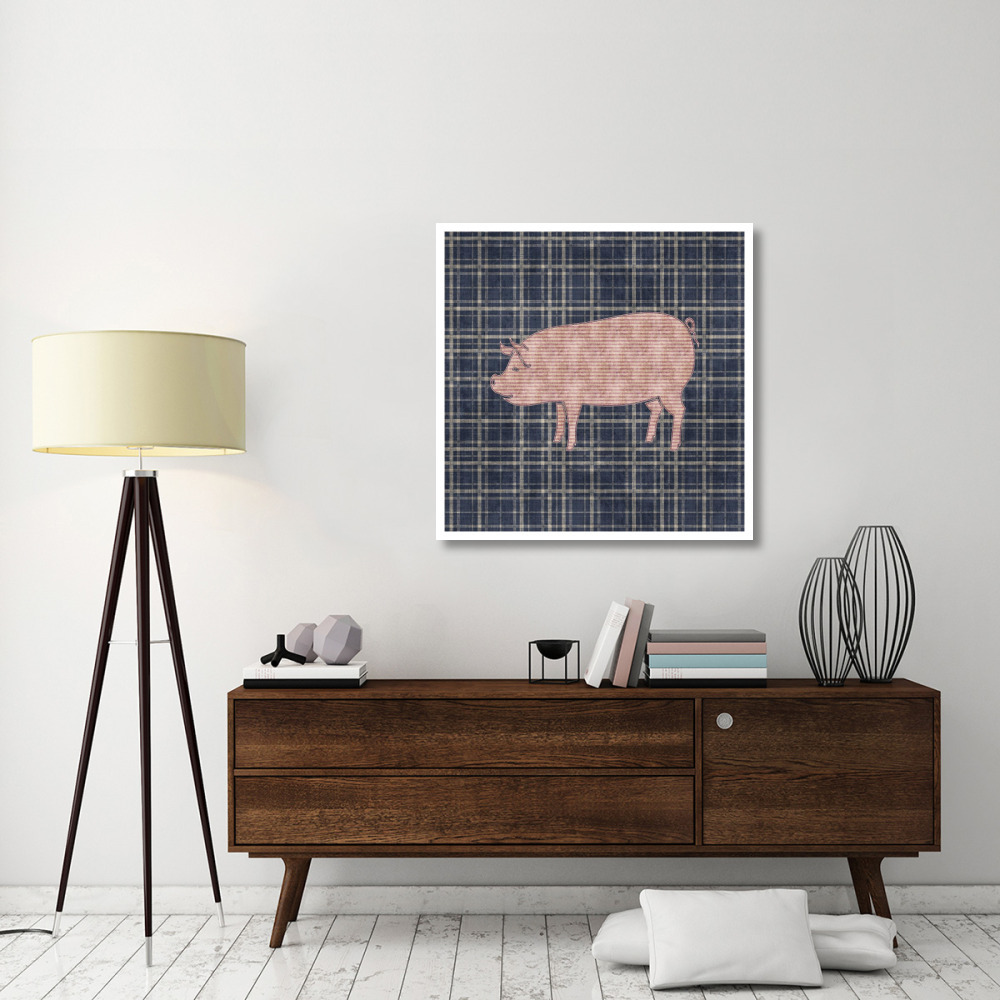 Country Style Pig-Paper Art-38&quotx38"
