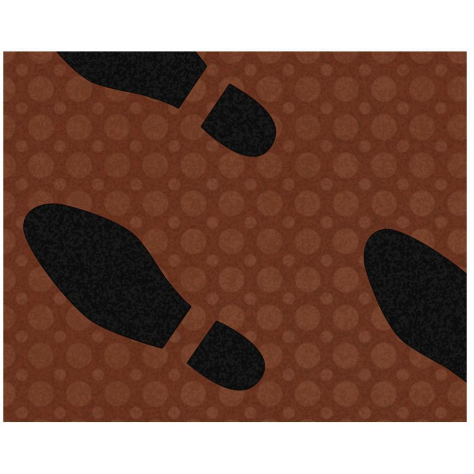 Clothing - Footprints-Paper Art-26&quotx22"