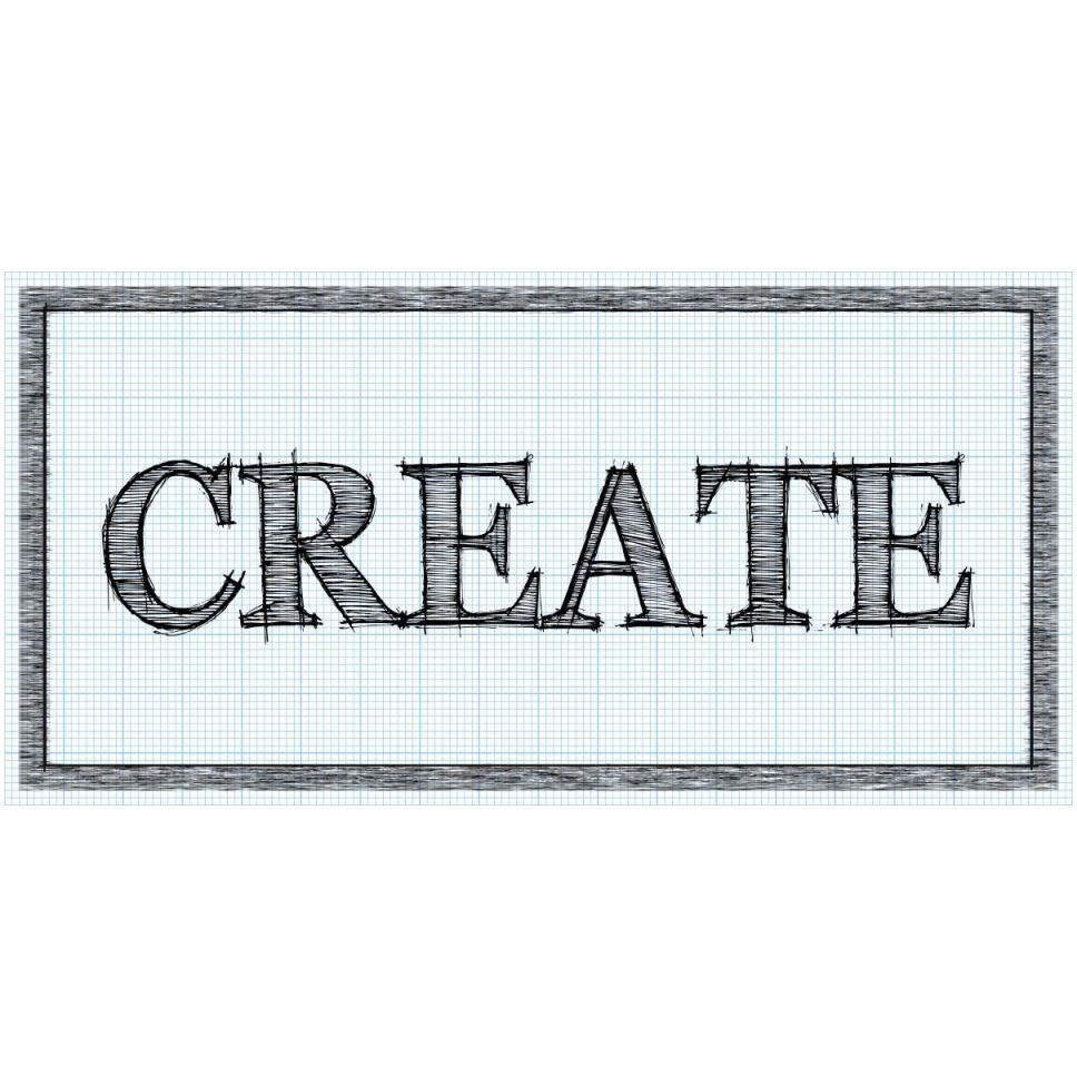 Sketched Words - Create-Paper Art-50&quotx26"