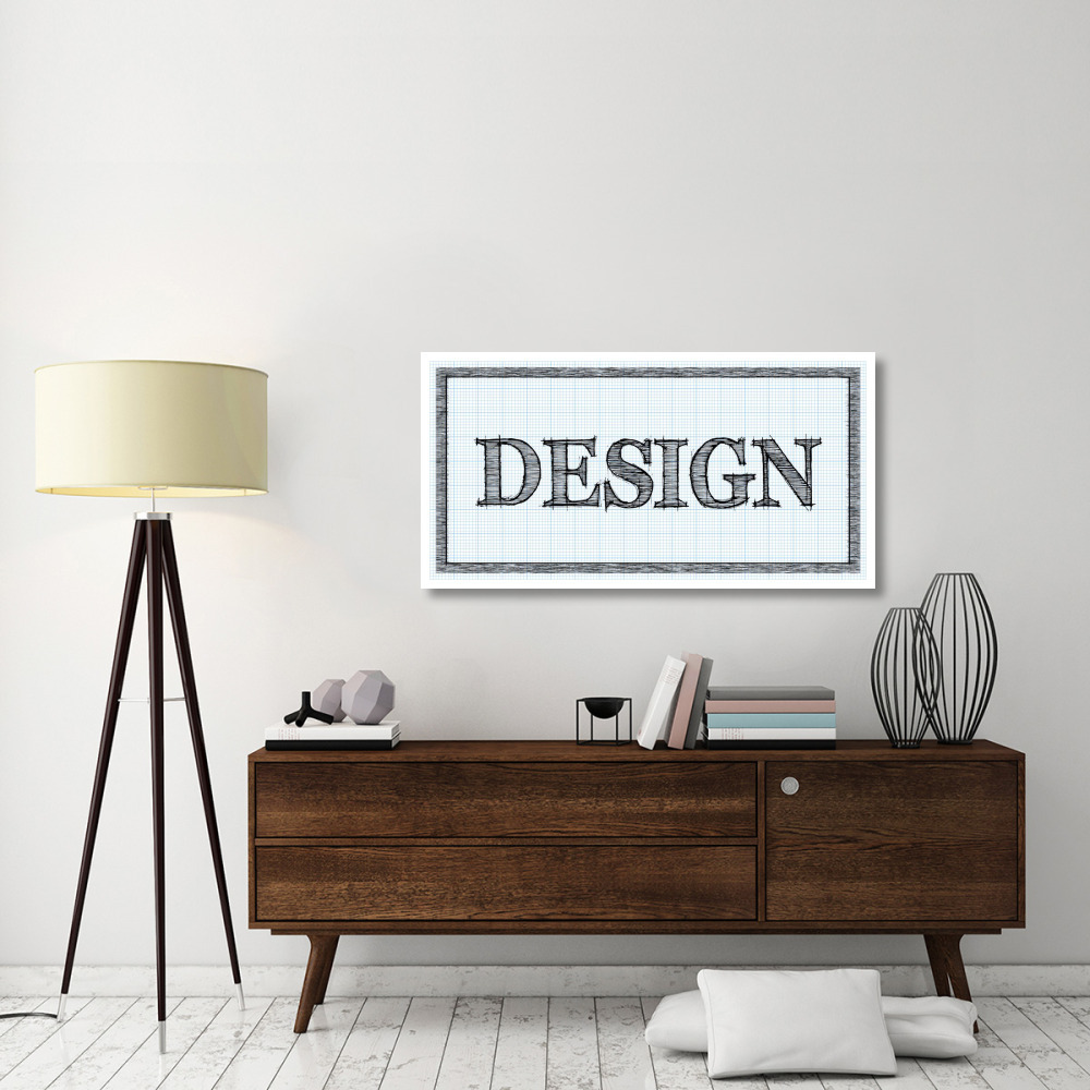 Sketched Words - Design-Paper Art-50&quotx26"