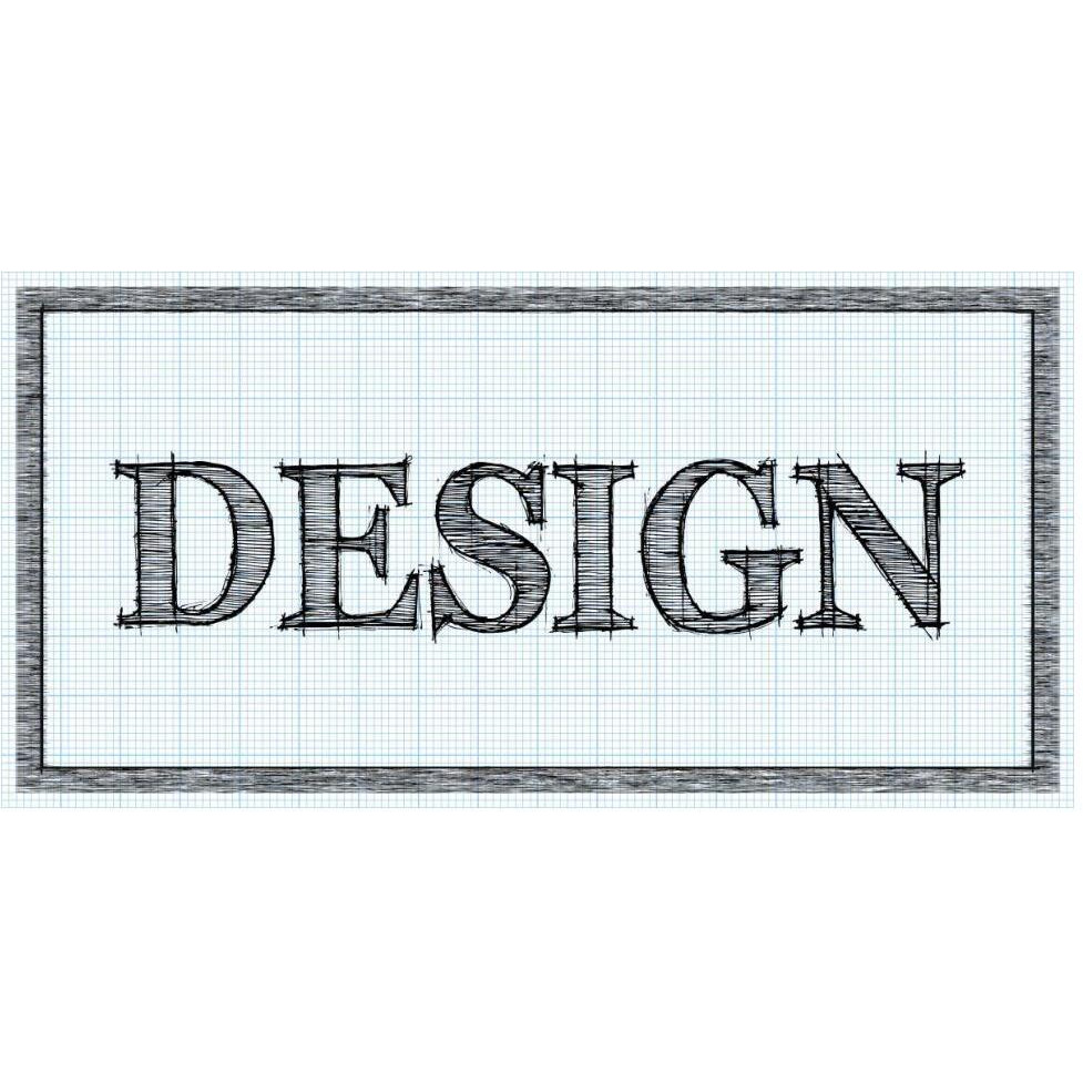 Sketched Words - Design-Paper Art-62&quotx32"