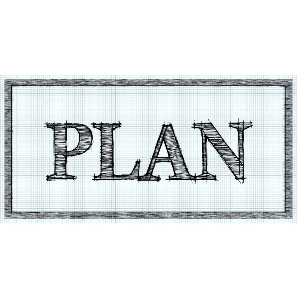 Sketched Words - Plan-Paper Art-62&quotx32"