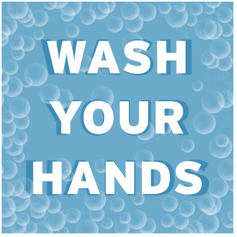 Bathroom Signs - Bubbles - Wash Your Hands-Paper Art-26&quotx26"