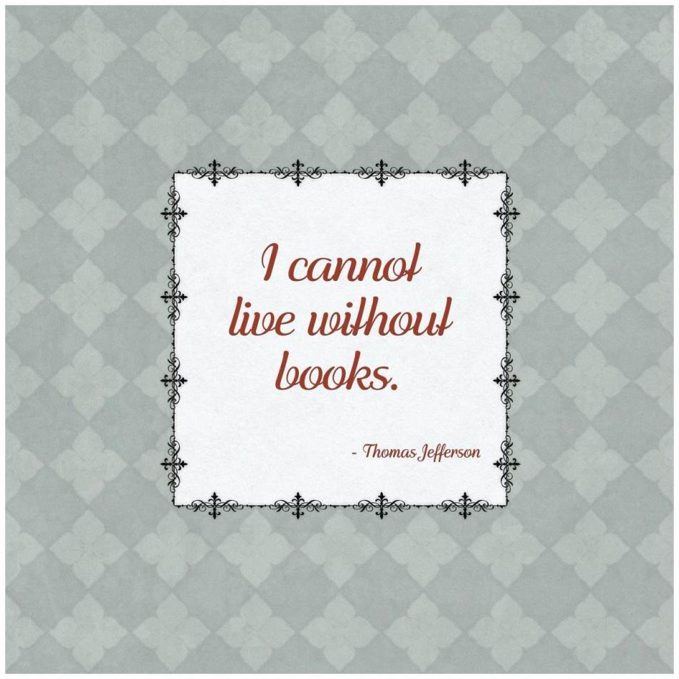 Quotes - Jefferson - On Books-Paper Art-32&quotx32"