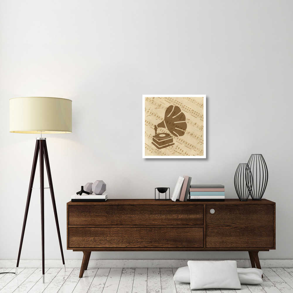 Music - Phonograph-Paper Art-26&quotx26"