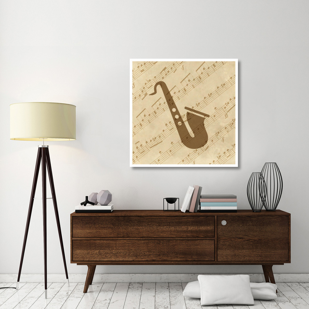 Music - Saxophone-Paper Art-42&quotx42"