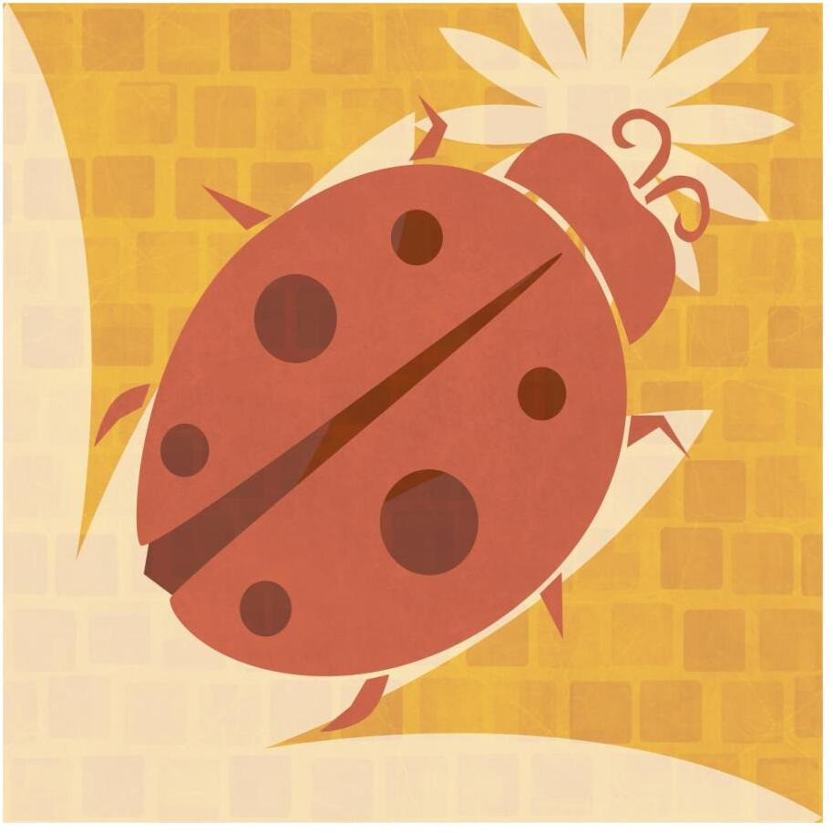 Bright Bugs Ladybug-Paper Art-20&quotx20"