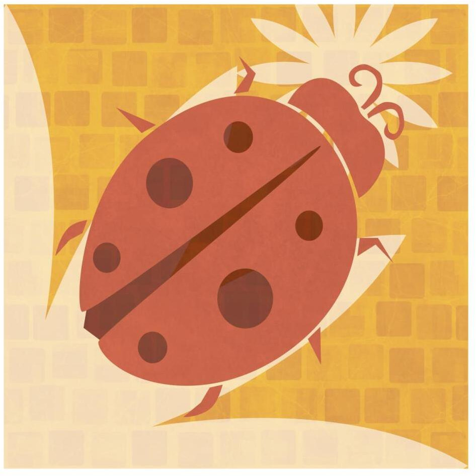 Bright Bugs Ladybug-Paper Art-26&quotx26"