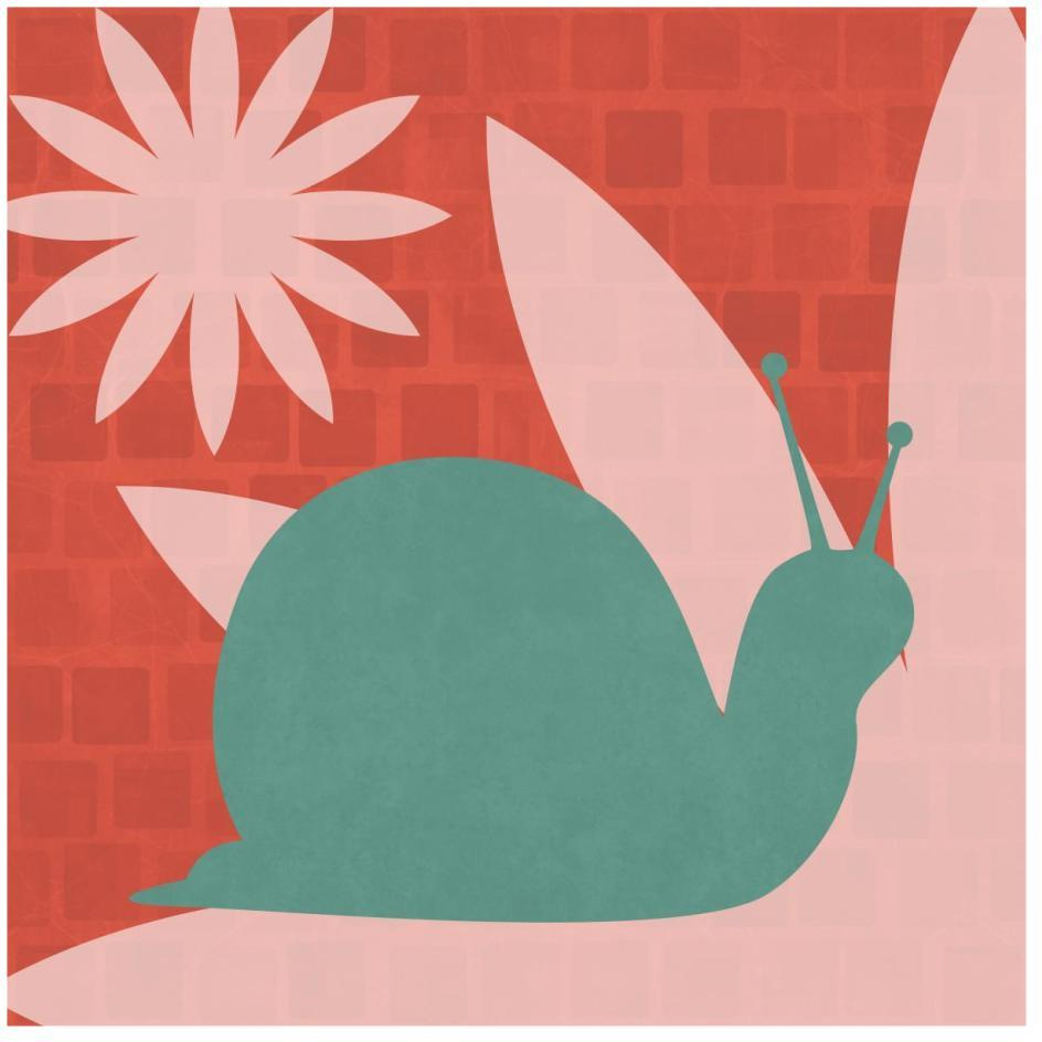 Bright Bugs Snail-Paper Art-26&quotx26"