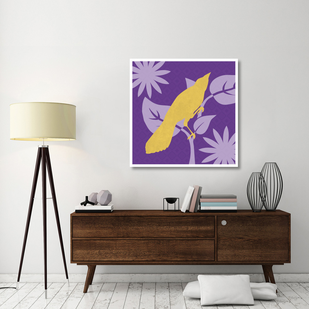 Bright Birds Jay-Paper Art-42&quotx42"
