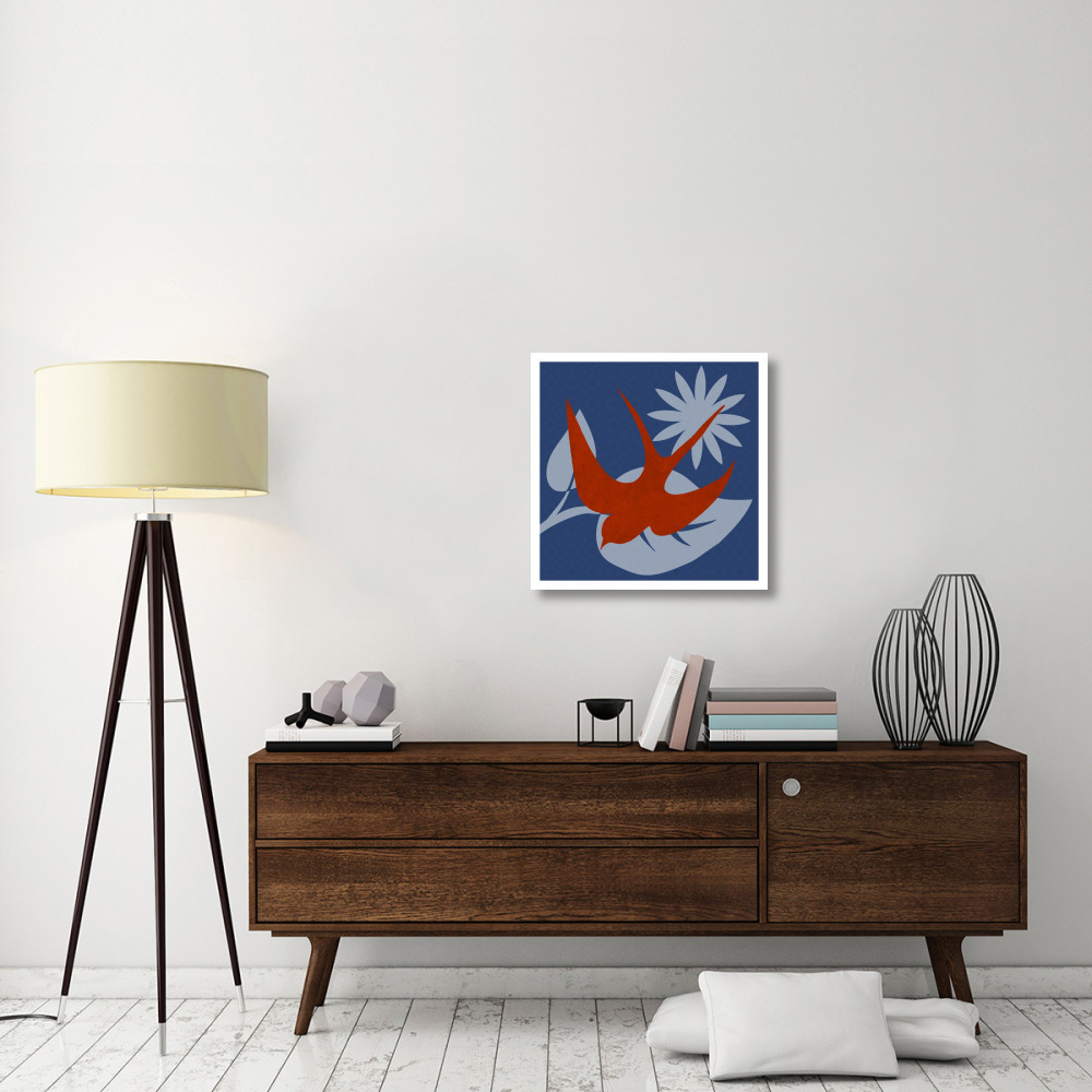 Bright Birds Swallow-Paper Art-26&quotx26"