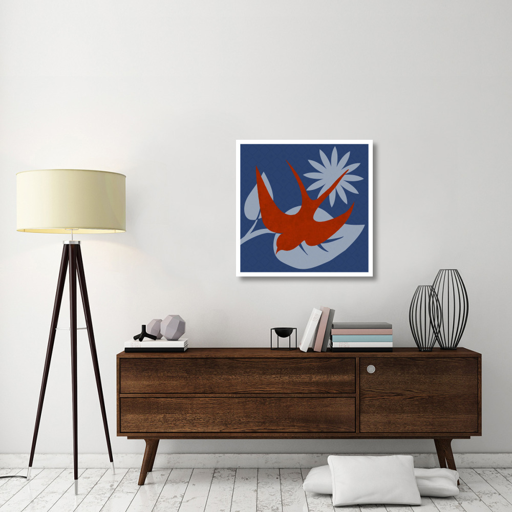 Bright Birds Swallow-Paper Art-32&quotx32"