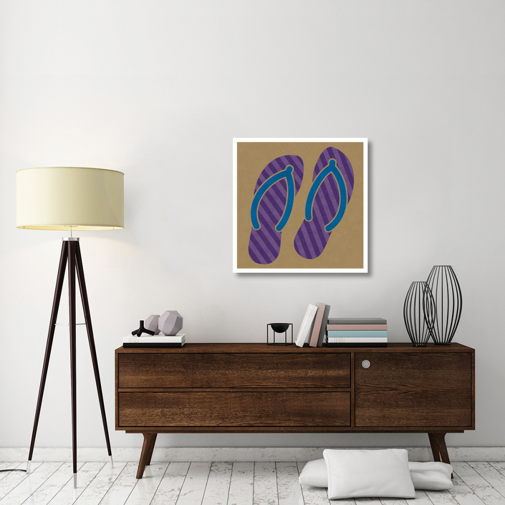 Summer Fun Flip Flops-Paper Art-32&quotx32"