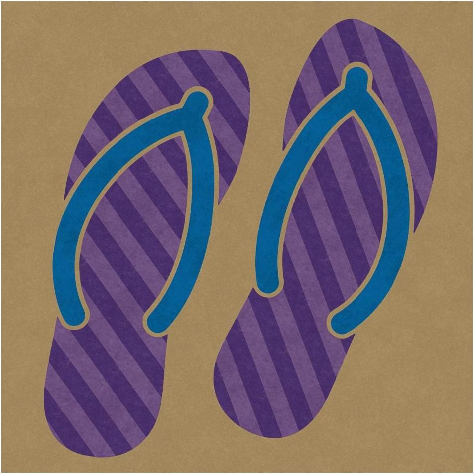 Summer Fun Flip Flops-Paper Art-38&quotx38"