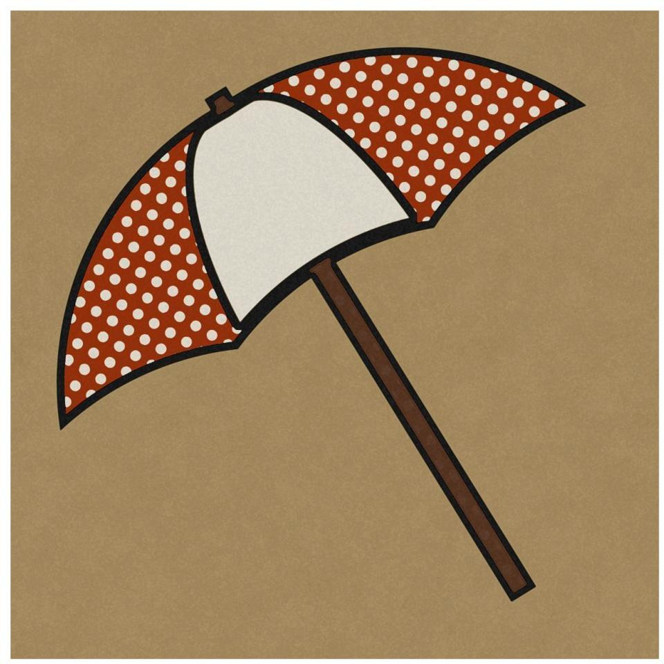 Summer Fun Umbrella-Paper Art-32&quotx32"