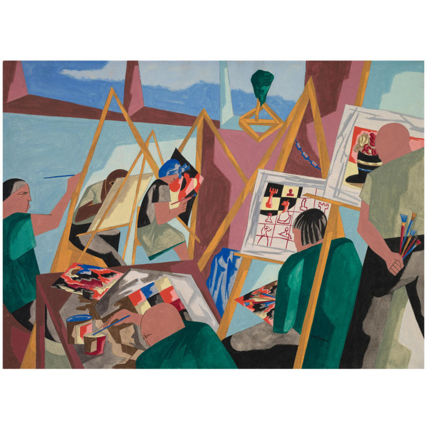 Creative Therapy, 1949-Paper Art-24&quotx18"