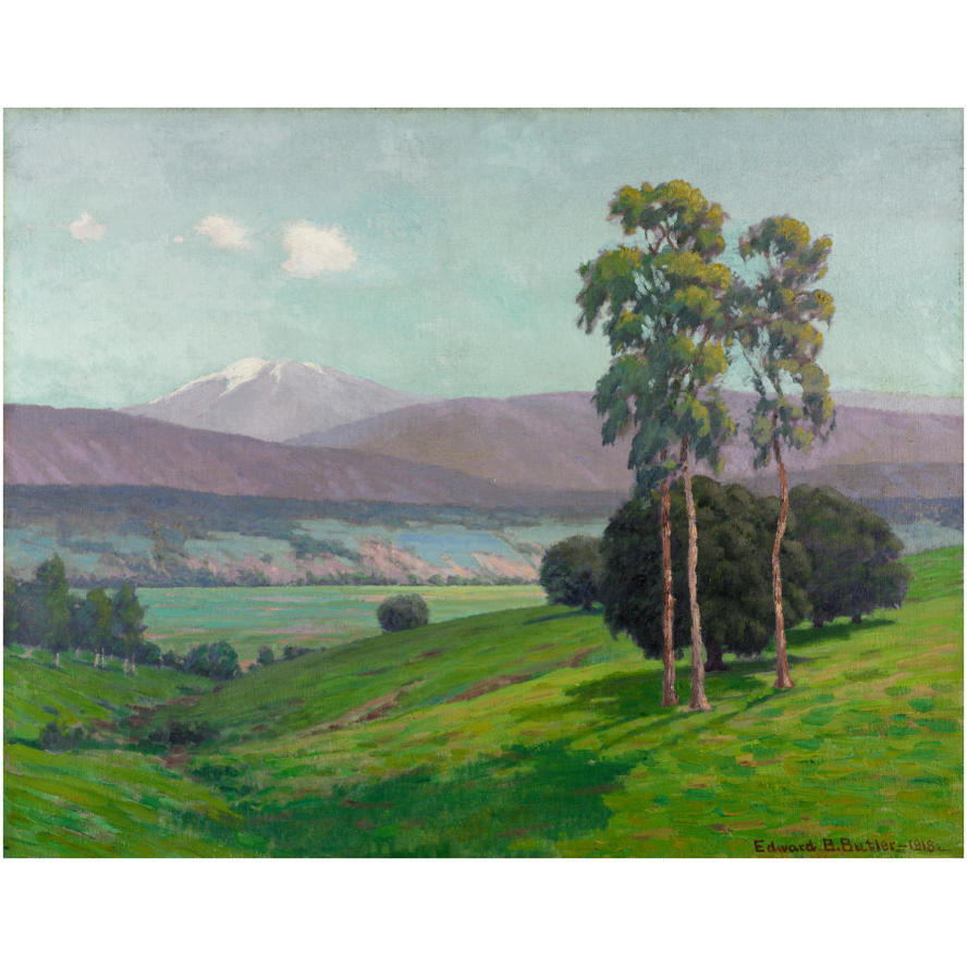 Early Spring, California, 1918-Paper Art-32&quotx25"