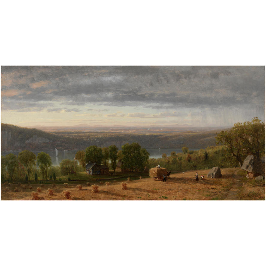Landscape with Haywain, 1861-Paper Art-32&quotx17"