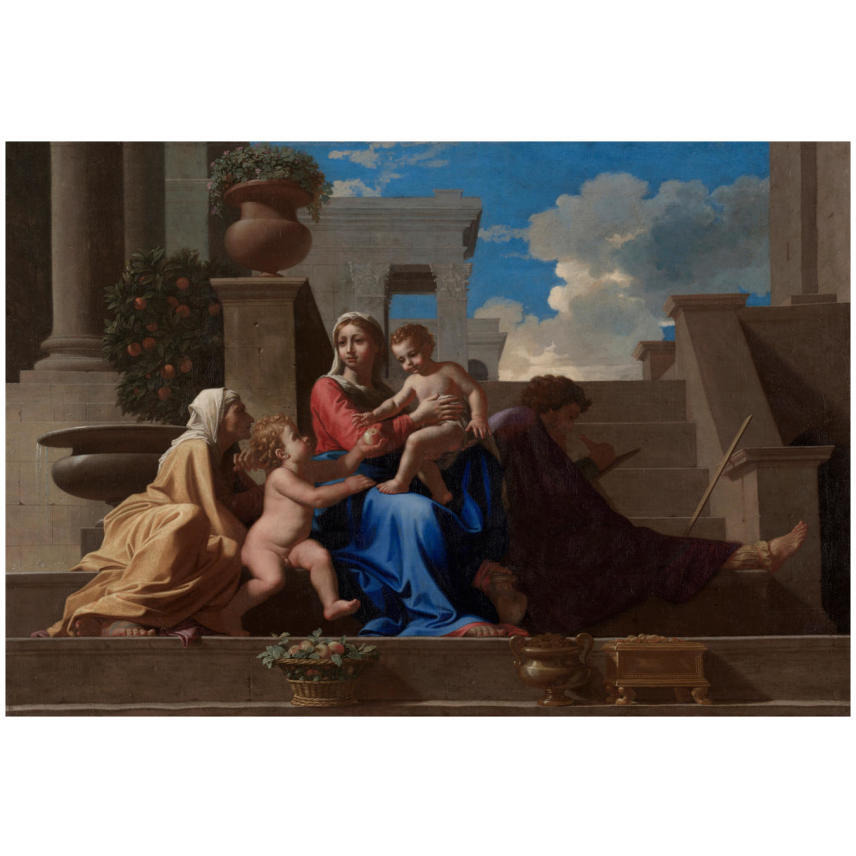 The Holy Family on the Steps, 1648-Paper Art-24&quotx17"