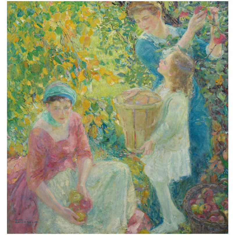 The Apple Gatherers, 1912-Paper Art-17&quotx18"