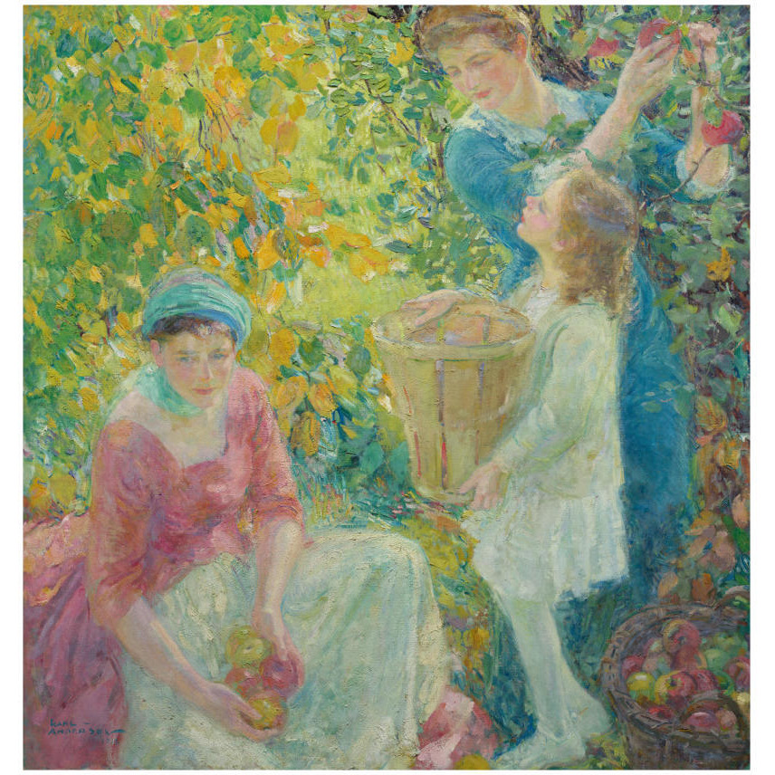 The Apple Gatherers, 1912-Paper Art-23&quotx24"