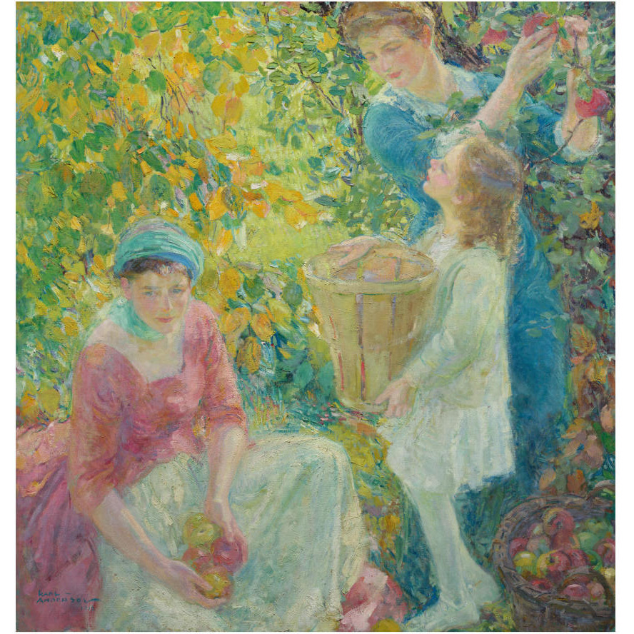 The Apple Gatherers, 1912-Paper Art-31&quotx32"
