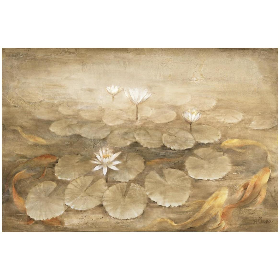 Koi Pond -Paper Art-50&quotx34"