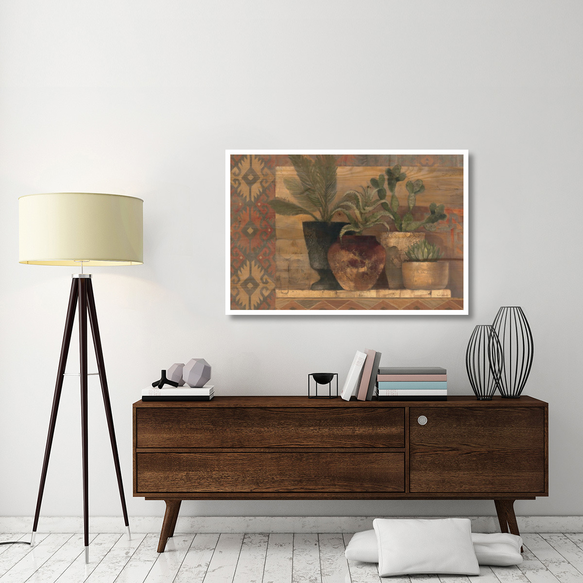 Desert Still Life Crop -Paper Art-50&quotx34"