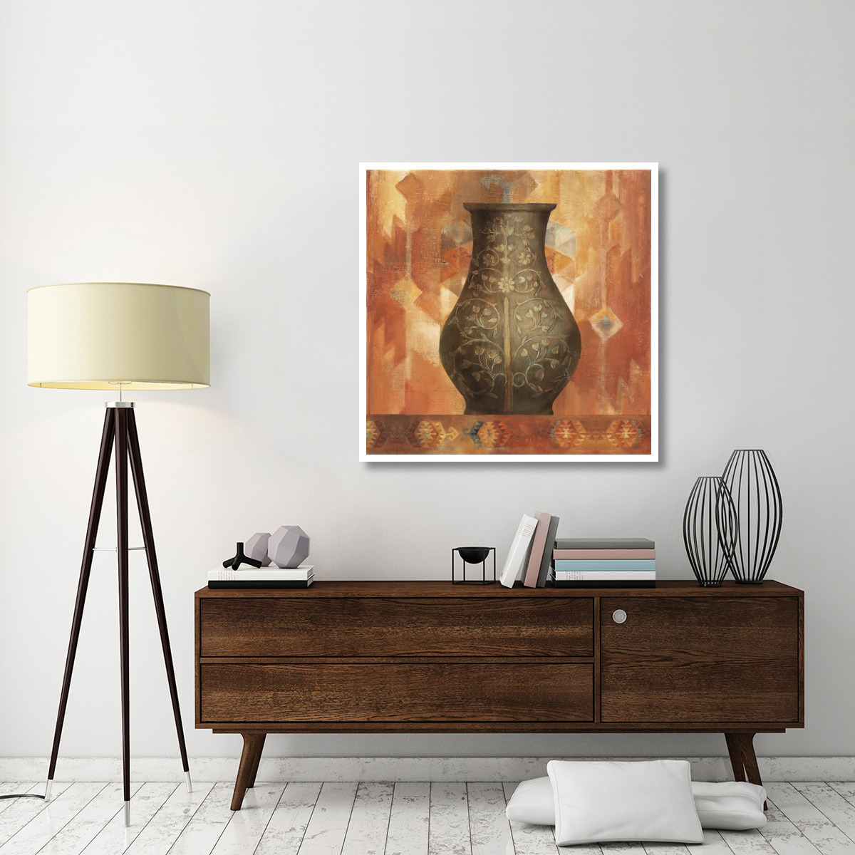 Vessel Still Life I -Paper Art-42&quotx42"