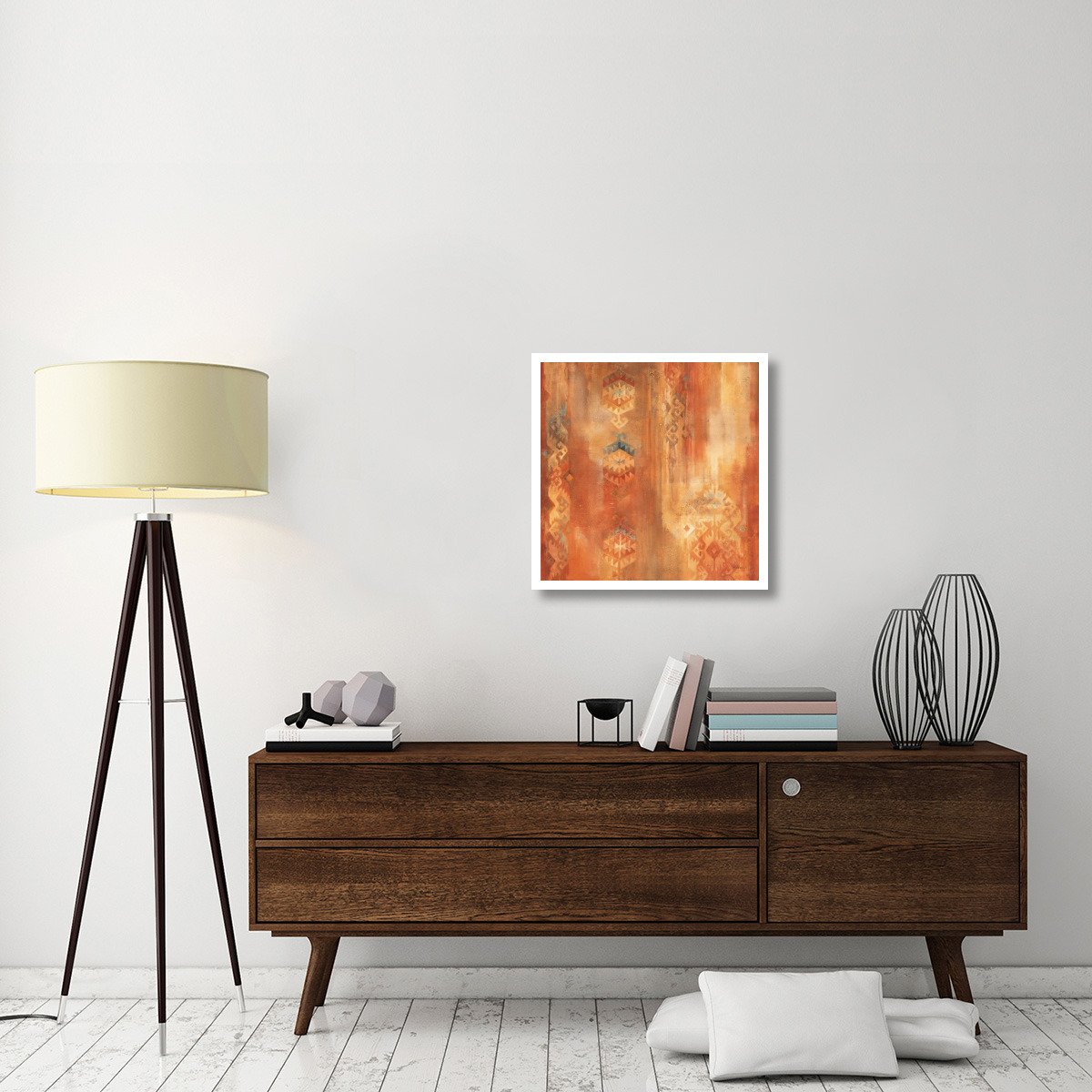 Desert Sunset II -Paper Art-26&quotx26"