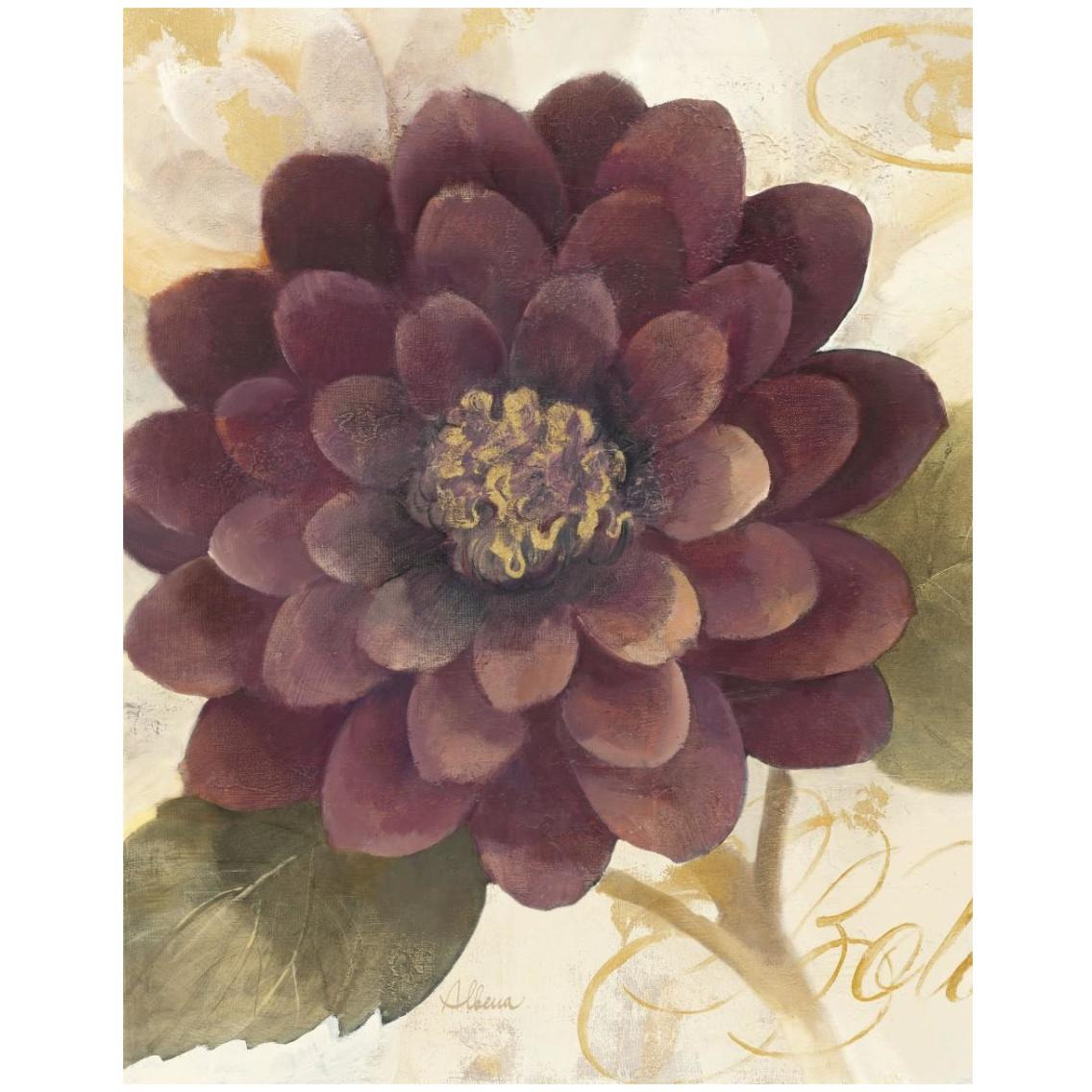 Abundant Floral II Crop -Paper Art-24&quotx30"