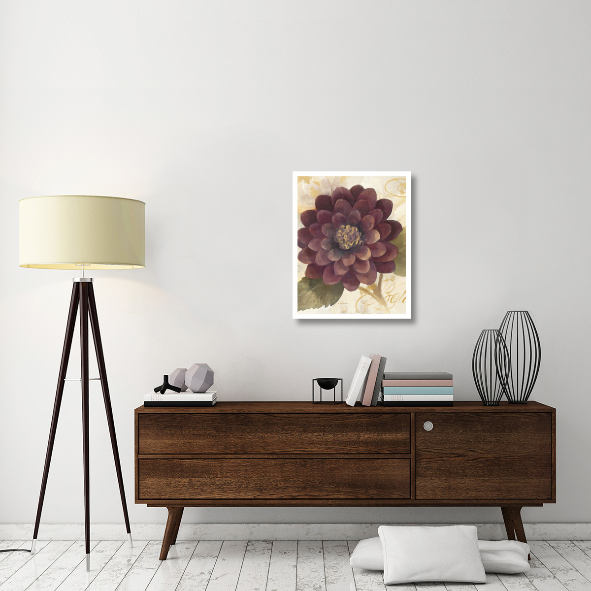 Abundant Floral II Crop -Paper Art-24&quotx30"