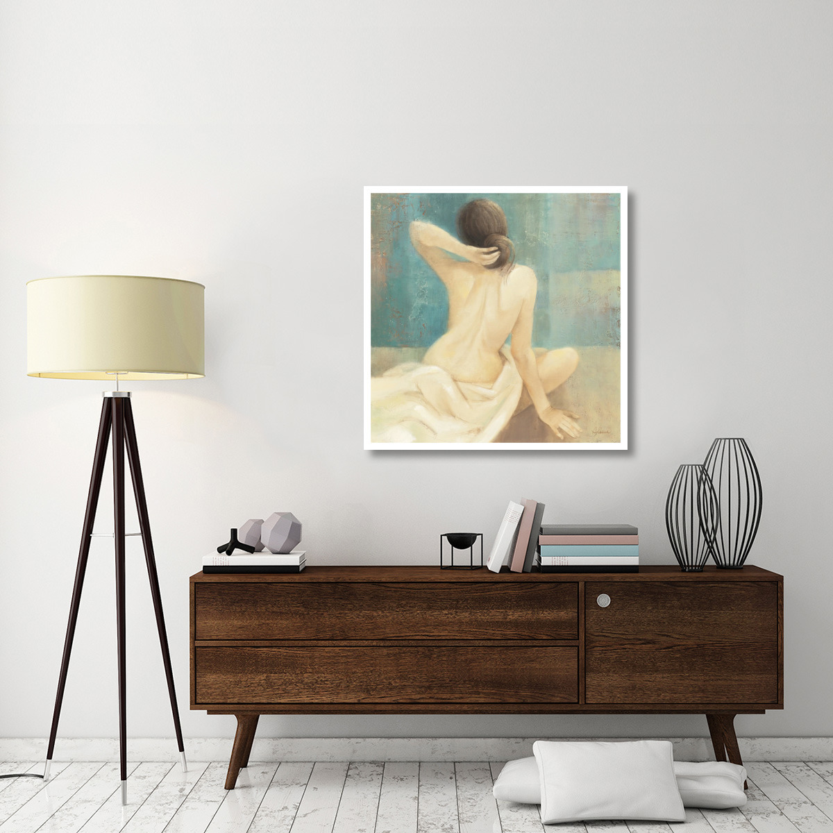 Thoughtfulness I Crop -Paper Art-38&quotx38"