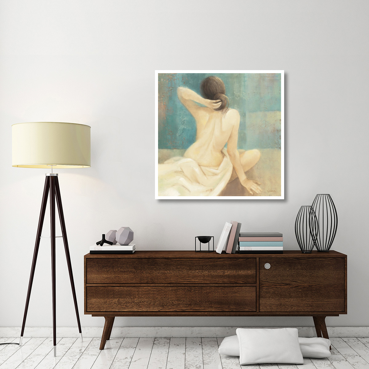 Thoughtfulness I Crop -Paper Art-42&quotx42"