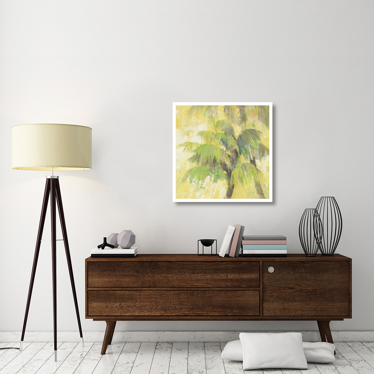 Breezy Palm II -Paper Art-32&quotx32"