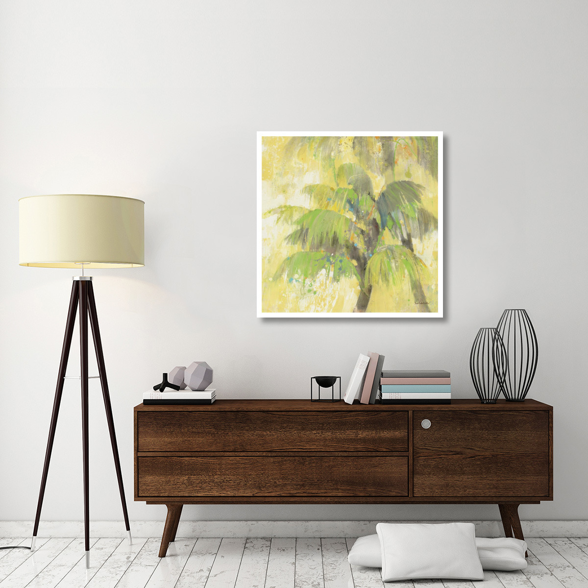 Breezy Palm II -Paper Art-38&quotx38"