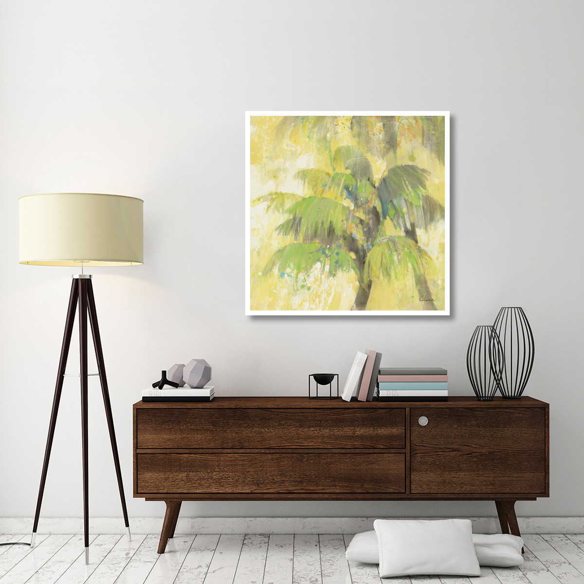 Breezy Palm II -Paper Art-42&quotx42"