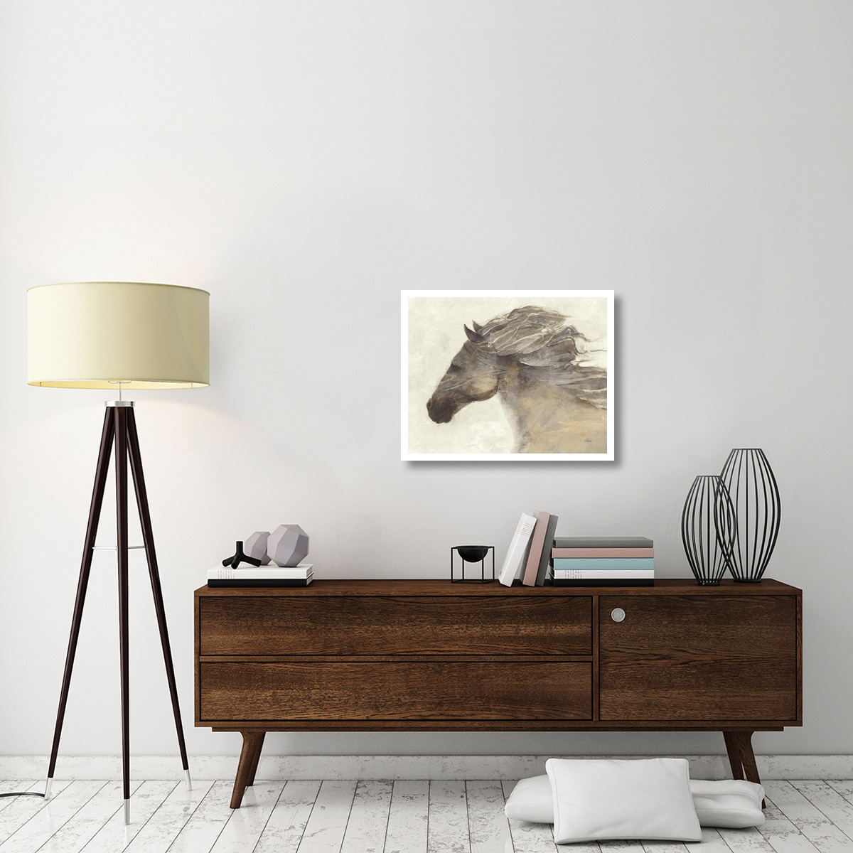 Into the Wind Ivory -Paper Art-30&quotx24"
