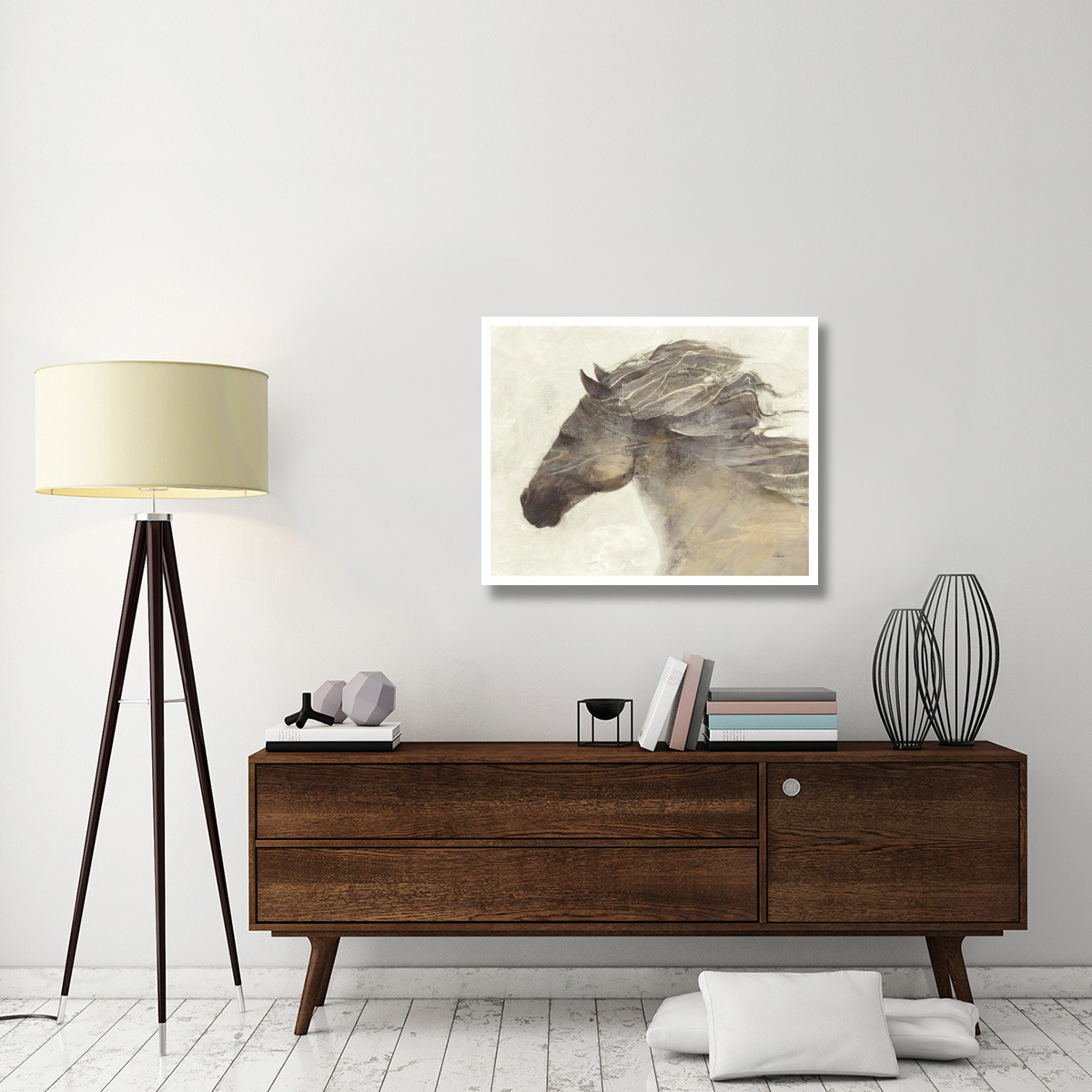 Into the Wind Ivory -Paper Art-37&quotx30"