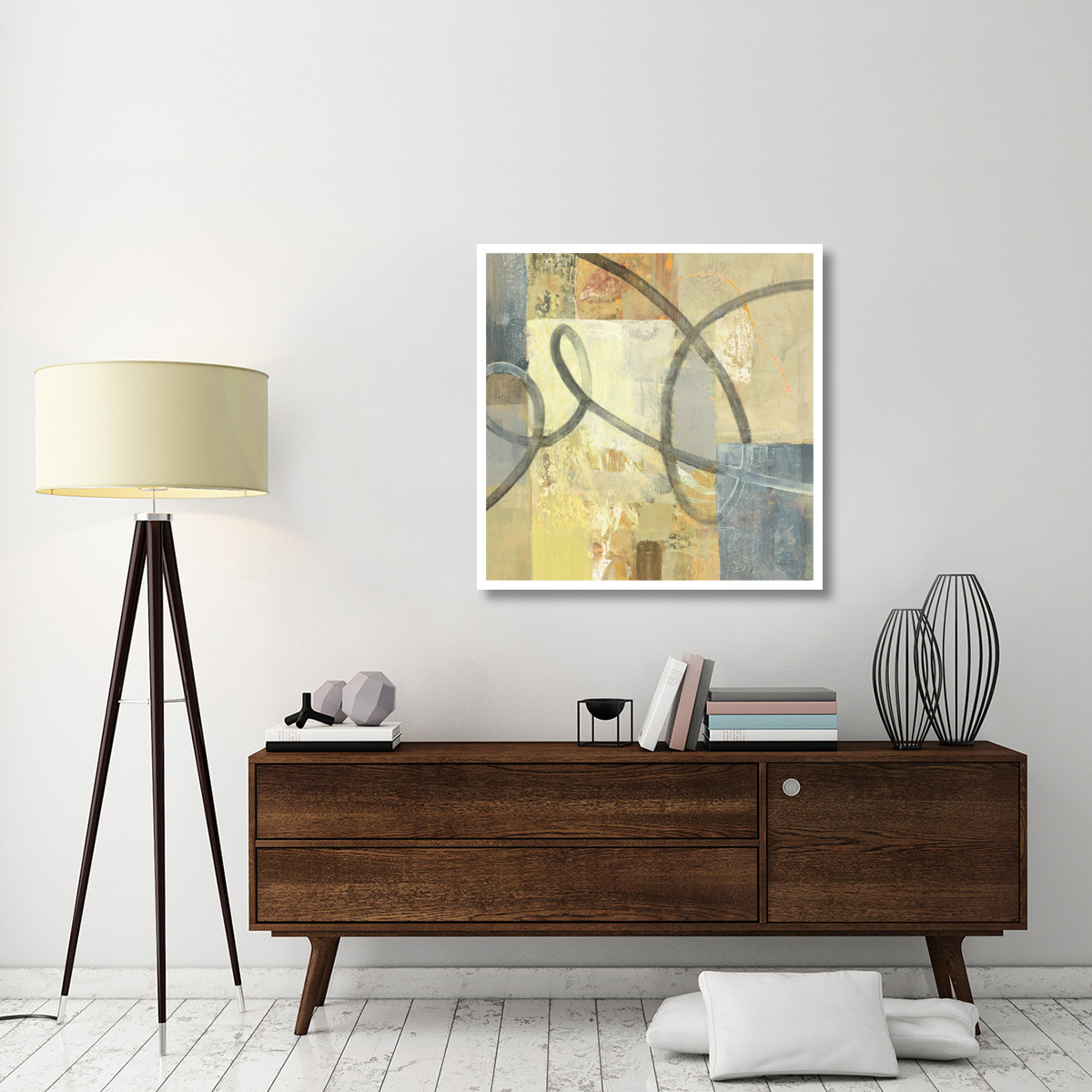 Ribbon Dance II -Paper Art-38&quotx38"