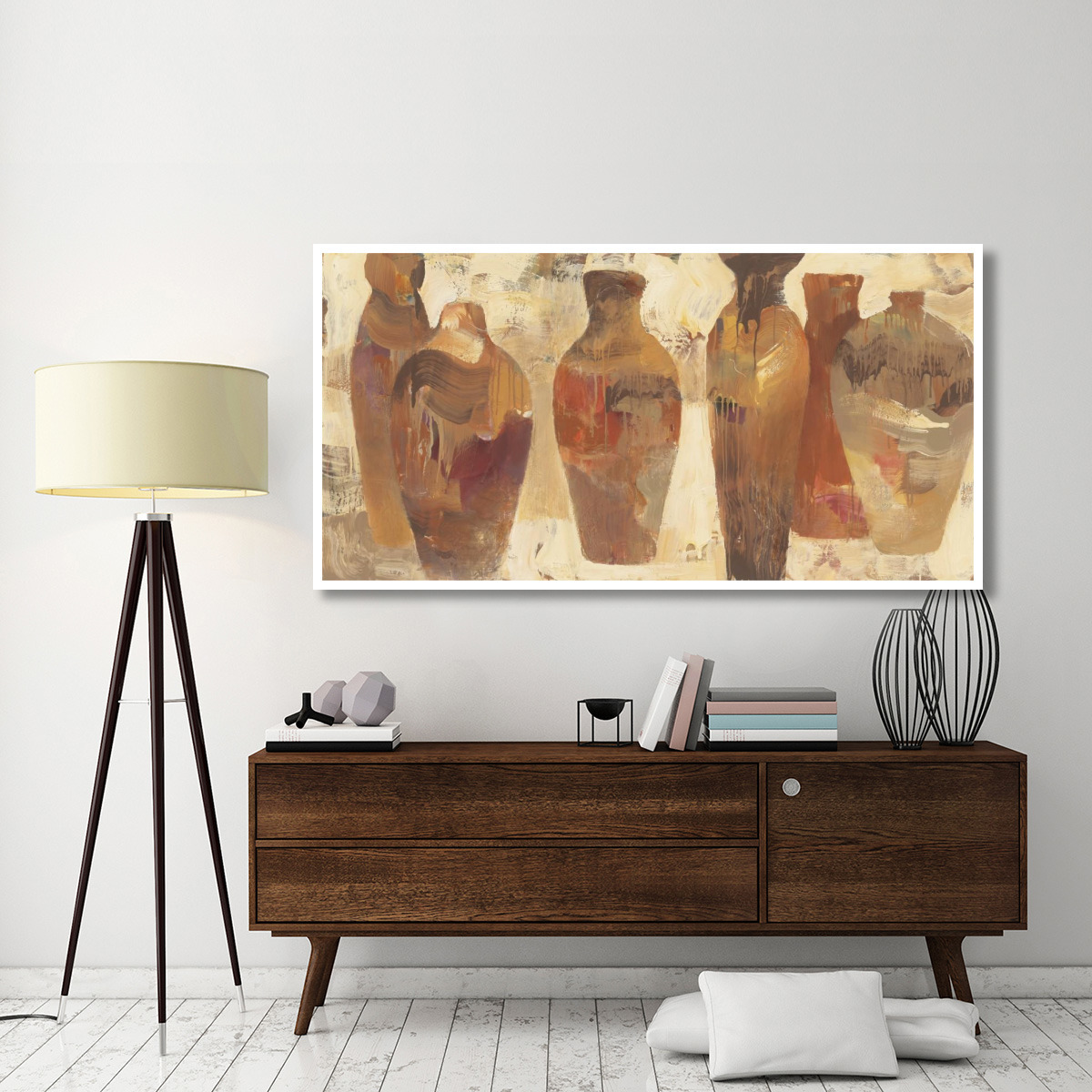 Southwestern Vessels -Paper Art-74&quotx38"
