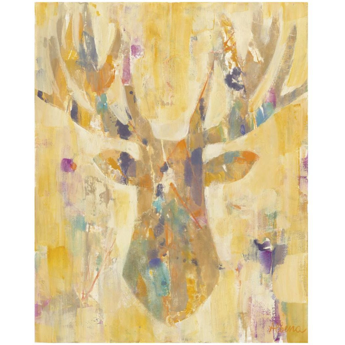 Spring Buck -Paper Art-18&quotx22"