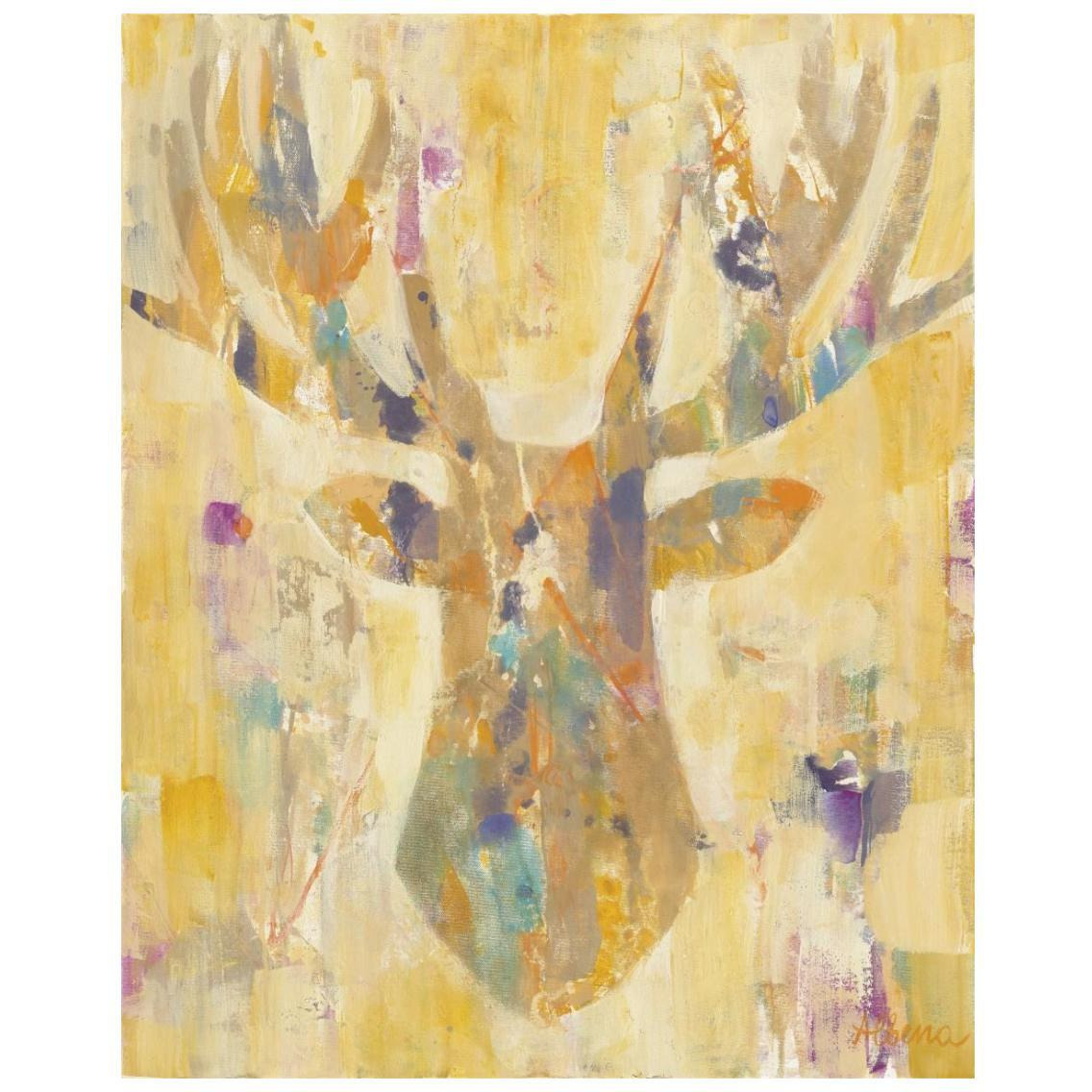 Spring Buck -Paper Art-22&quotx26"