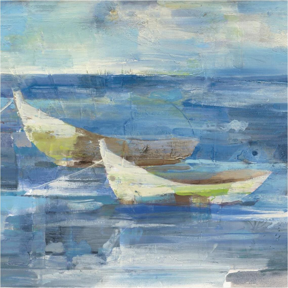 Mooring for the Day v.2 -Paper Art-38&quotx38"