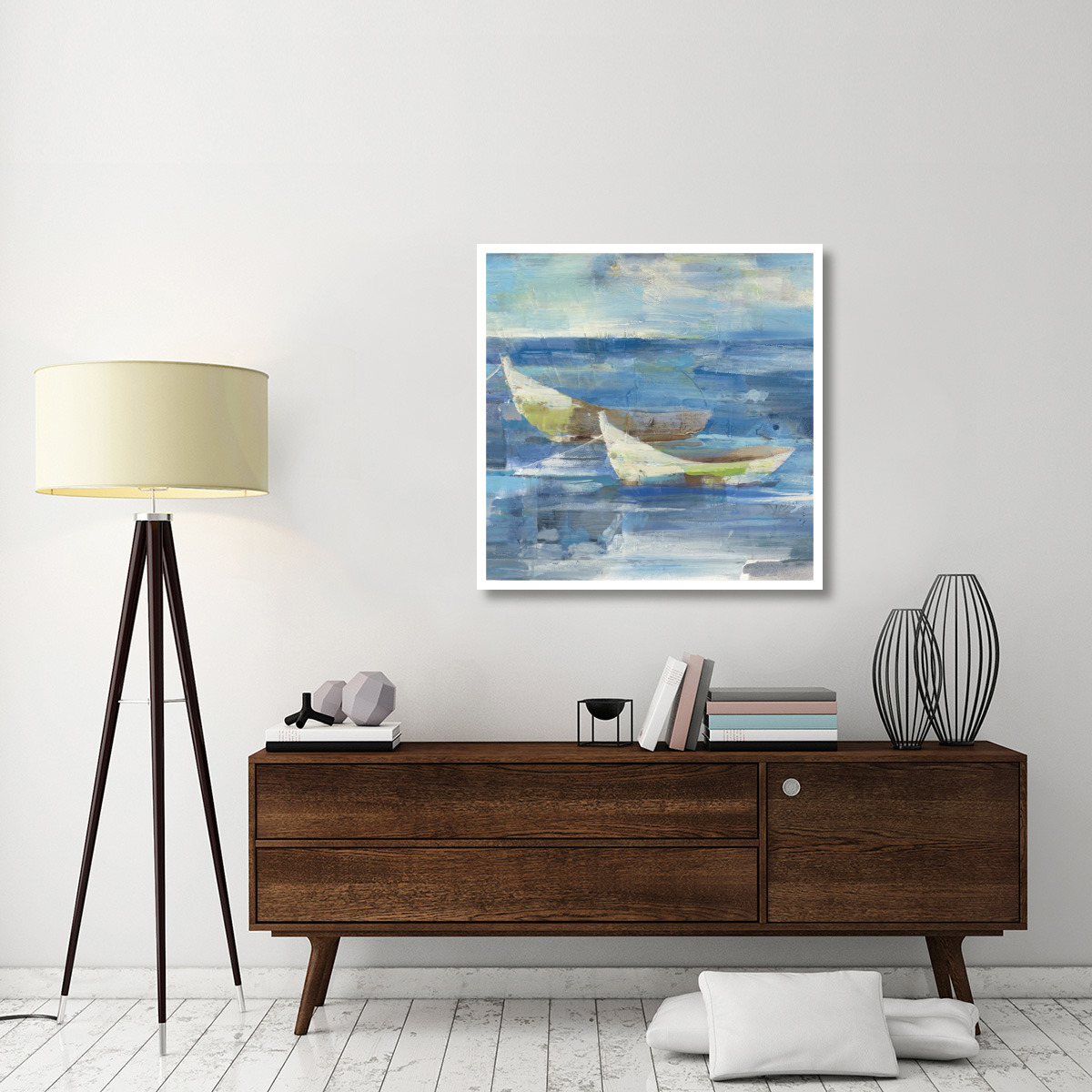 Mooring for the Day v.2 -Paper Art-38&quotx38"