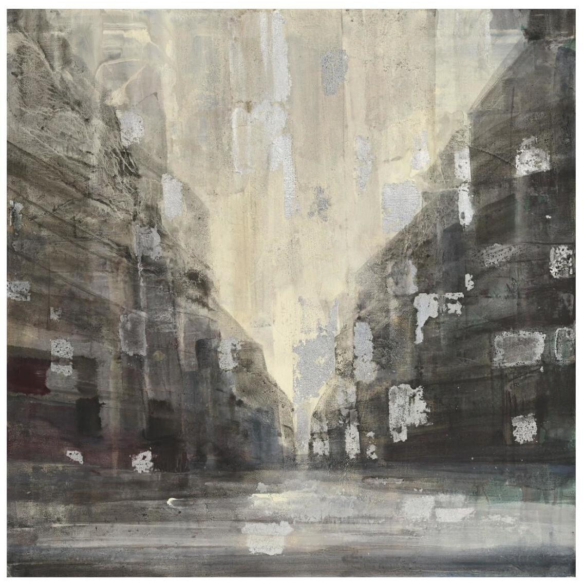 Silver City -Paper Art-26&quotx26"