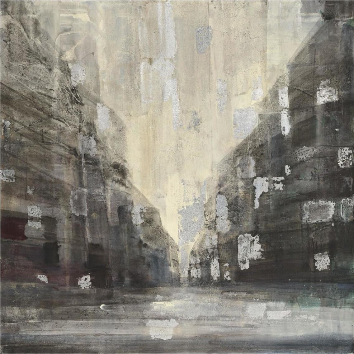 Silver City -Paper Art-38&quotx38"