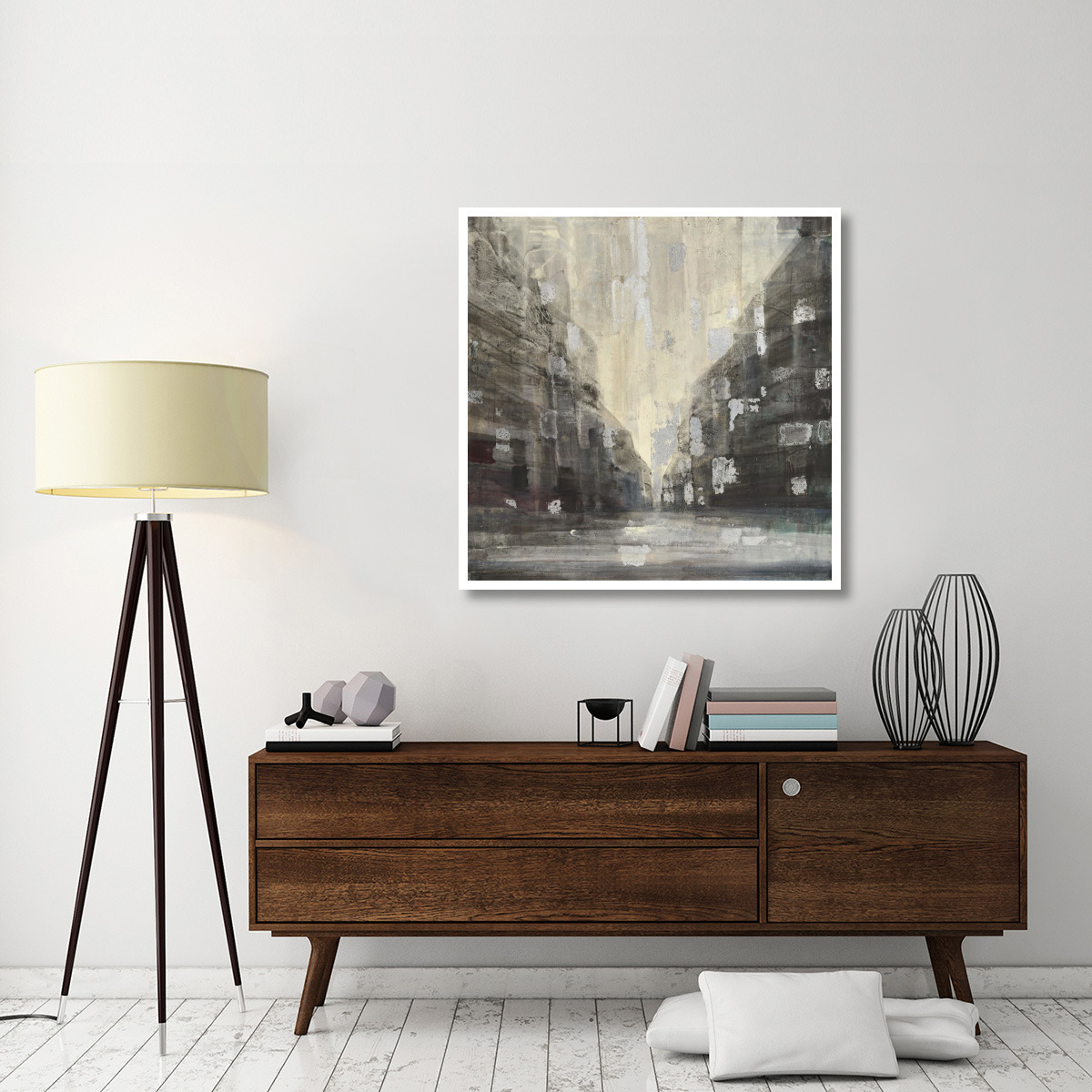 Silver City -Paper Art-42&quotx42"