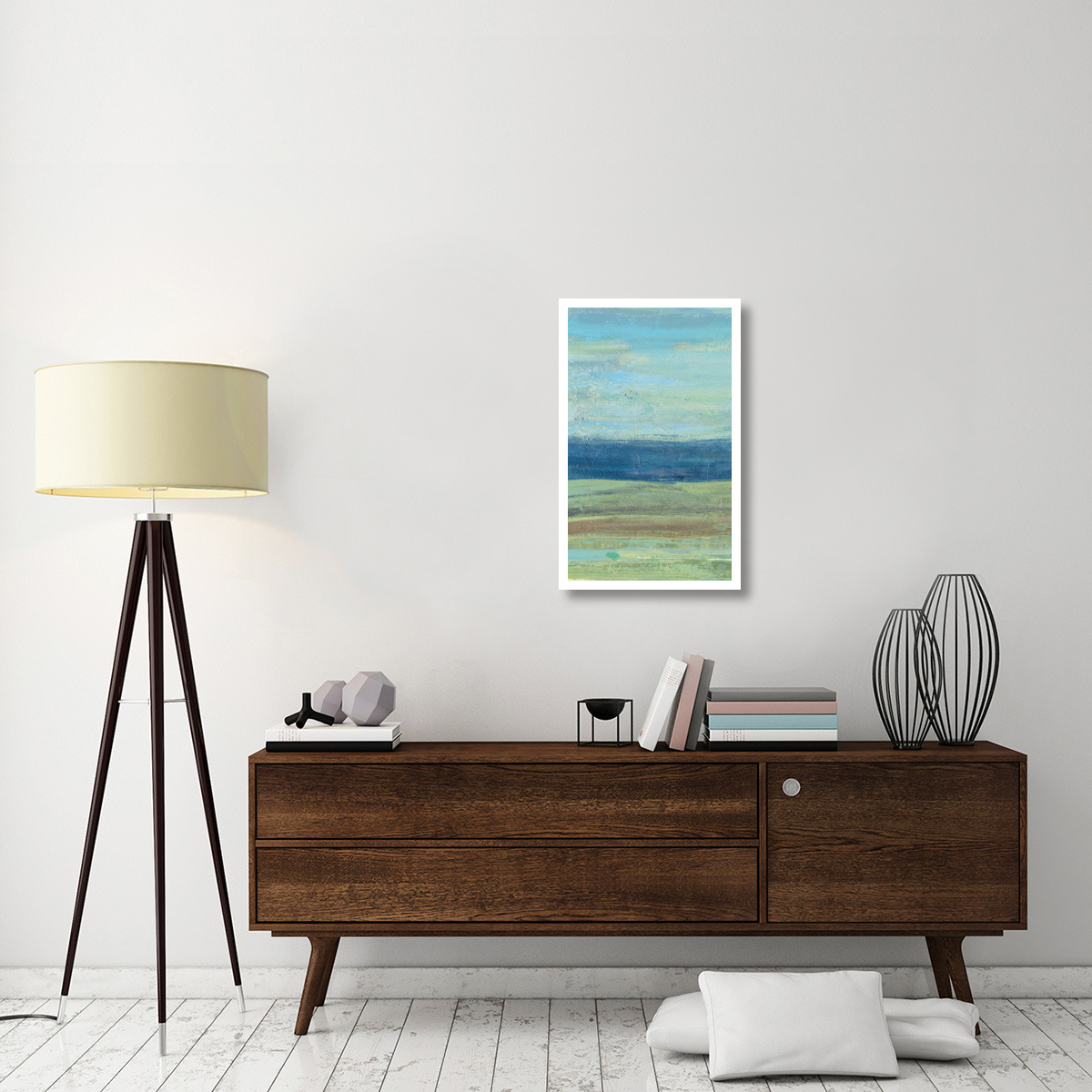 Azure Wave Panel I -Paper Art-20&quotx32"
